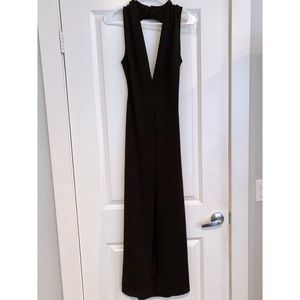 Deep V Black Gown 🖤